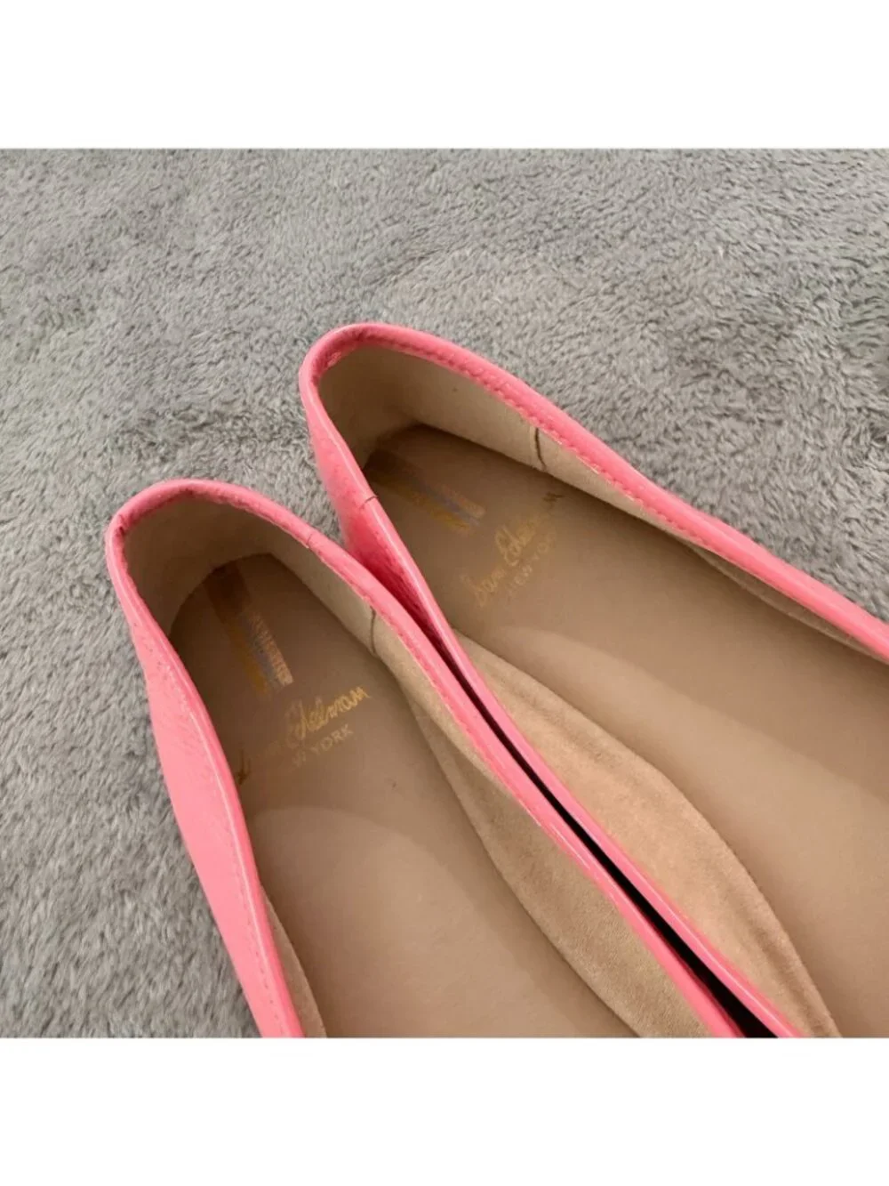 Sam Edelman Felicia Patent Leather Pink Ballet Flats 8.5 Shoes Bow